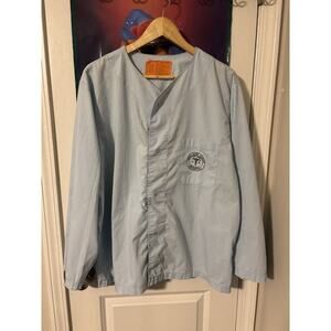 Vintage 70s Ireland Kentucky Hospital Button up blue size large mens